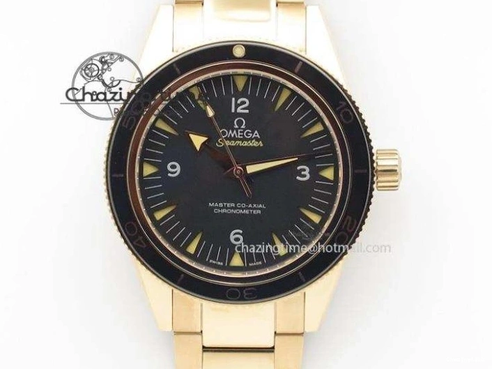 0322 2018 Seamaster Diver 300M RG Blue Ceramic VSF 1:1 Best Edition Blue Dial on Blue Rubber Strap A WeatherProof 7914